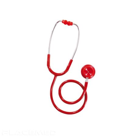 Stéthoscope Spengler Dual Pulse II Modèle Rouge en Zinc Poudré