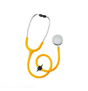 Laubry Clinic Yellow Single Diaphragm Stethoscope - Decontaminable