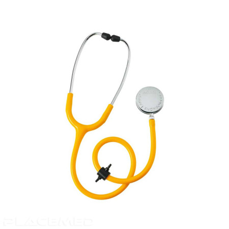 Laubry Clinic Yellow Single Diaphragm Stethoscope - Decontaminable