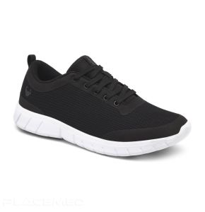 Suecos Alma Classic Work Sneaker - Black and white