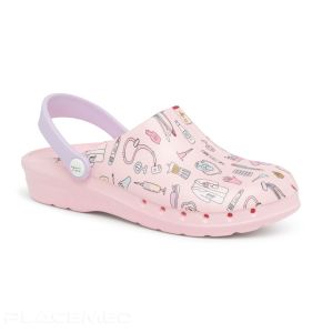 Sabot de travail Suecos Oden Fusion Print EEA - Rose