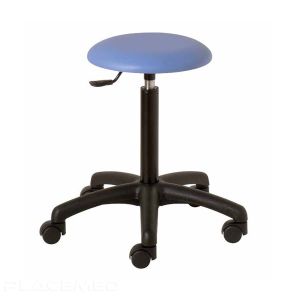 Tabouret Ergonomique Prisca avec Pied ABS Noir et Sellerie Tahiti - Mobilité et Confort