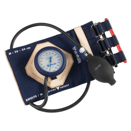 Spengler Professional Vaquez-Laubry Classic Sphygmomanometer with Marine Cotton Strap - Adult M