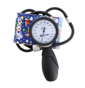Spengler LIAN NANO Sphygmomanometer with Grey Ring and Patterned Cotton Cuff