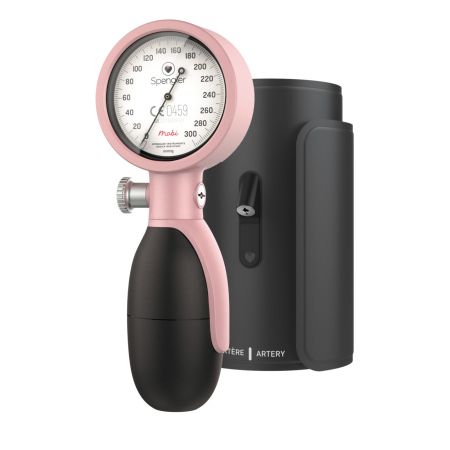 Spengler MOBI Mechanical Sphygmomanometer - Adult Cuff (M) Powder Pink