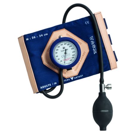 Spengler Vaquez-Laubry Classic Sphygmomanometer with Scratch Closure Marine Cotton - Adult M