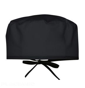 Adjustable Unisex Cap - Black - Polycotton Washable at 60°C - Comfortable Dental Cap