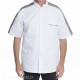 Men's Medical Tunic - Alimos - White and Grey - Size 7 V 2686