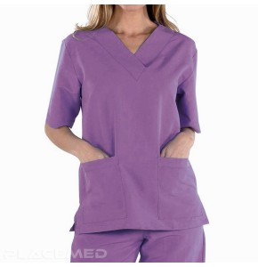 GRANADA Unisex Medical Tunic in Purple - Sizes XS to XXL
