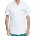 Etna Unisex Medical Tunic - White and Aqua - Available Sizes 00 to 7 V 2611