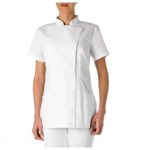 White Professional Tunic for Women - Sizes XS to XXL
