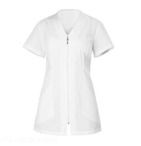 Tunique Professionnelle pour Femme - Olga - Couleur Blanche - Tailles XS à XXL