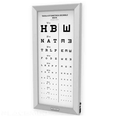 Ultra Slim optometric chart - LED optotype - Gima 44712