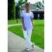 Women's KYM Tunic in Iris & White - Perfect Blend of Elegance and Practicality V 3399