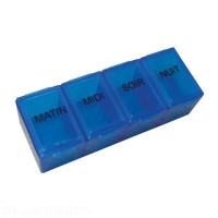 Daily Eco Pill Organizer 4 Compartments - Compact & Handy
