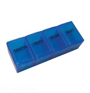 Daily Eco Pill Organizer 4 Compartments - Compact & Handy