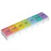 Color Weekly Pill Organizer - Easy Opening - Daily Ease and Comfort V 9984