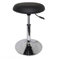 Comfortable and Adjustable Black Stool on Base