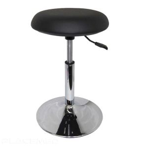 Comfortable and Adjustable Black Stool on Base