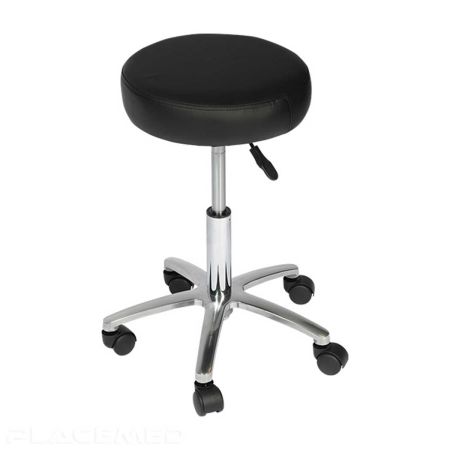 Premium Comfort Stool - Elegant Aluminum Model