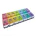 Color Weekly Pill Organizer - Easy Opening - Daily Ease and Comfort V 9985