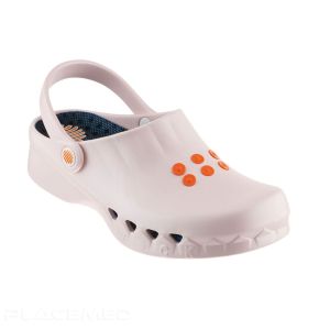 Nurse Clogs in EVA Non-Slip Antistatic Breathable Washable Model Nube with Back Straps and Removable Insole