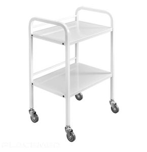 2-Tier Epoxy Steel Trolley - Practical and Durable