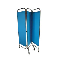 Blue 3-Panel Stainless Steel Screen - Durability Meets Modern Style