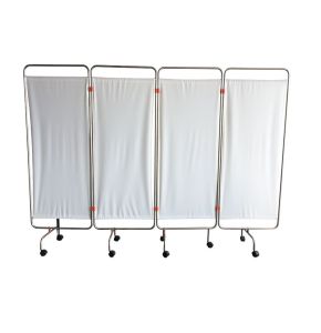 White 4-Panel Stainless Steel Screen - Elegance and Durability