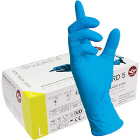 100 STK Box - Gants bleus en nitrile à usage unique en boîte distributrice - Gants à usage unique, gants d'examen, gants en nitrile, non poudré...