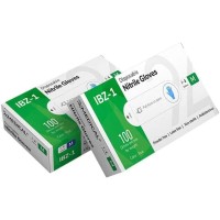 24MEDICAL Lot de 100 gants jetables en nitrile bleu sans latex et sans poussière - Certification CE 2777