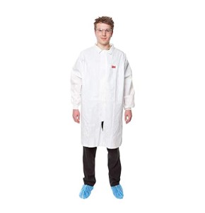 3M 4440-M Blouse de laboratoire, Blanche, Taille M 3M 4440-M Blouse de laboratoire, Blanche, Taille M