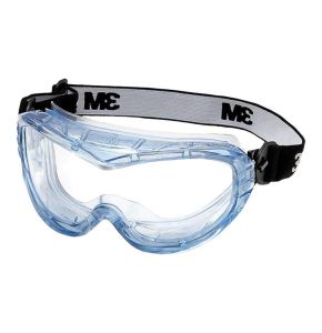 3M Lunettes-masque de sécurité Fahrenheit - Spécialement conçues pour les applications chimiques - Protection anti-buée - 1 pièce - Bleu/Tran...