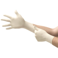 Ansell Microflex 69-318 Disposable Latex Gloves, Chemical Protection, Size M (100 Gloves)