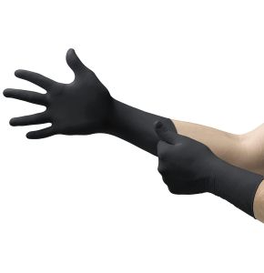 Ansell MICROFLEX®93-862 Disposable Nitrile Examination Gloves - Mechanical, Automotive, Industrial, Health - Black XL 100 units