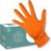 ASAP T-Grip ORANGE Powder-Free Nitrile Disposable Gloves, 8.5g DIAMOND Textured - Box of 50 (L)