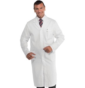 White Medical Blouse 100% Cotton with Long Sleeves