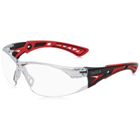 Bollé RUSH+ - Lunettes bi-matérielles - Anti-rayures, anti-buée - Rouge/Noir