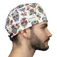 Calot médical Calavera - 100% coton oekotex - Made in France