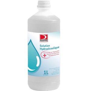 Durand Production Solution Hydroalcoolique, 1 L - Désinfectant Recommandée par l'OMS