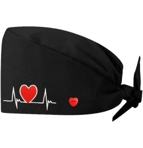 Fezf 1 PCS bonnet chirurgical coton bonnet chirurgical réglable pour médecin infirmière dentiste couvre-chef médical