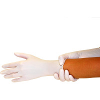 Box of 100 Nitrile Gloves (XS, White) - Disposable Examination Gloves, Powder-Free, Latex-Free, Non-Sterile