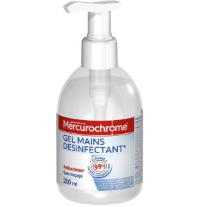 Gel mains désinfectant Mercurochrome - 250 mL