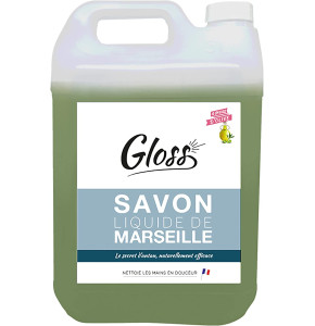 Gloss Marseille Soap - 100% Vegetable Soap for Frequent Hand Washing - Perfumed and Gentle - Traditional Recipe with Olive Oil