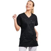 Hurry Jump Health Beauty Hairstyling Medical Tunic with Snap Closure