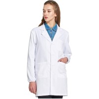 Icertag Laboratory Coat - White - Suitable for Students, Scientific Laboratory, Nurse, Cosplay