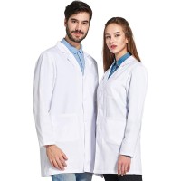 Blouse de laboratoire Icertag - Blanche - Unisexe - Adaptée aux étudiants, laboratoire scientifique, infirmière, cosplay