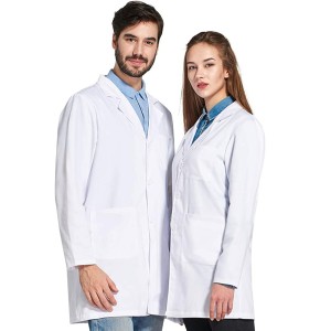 Icertag Laboratory Coat - White - Unisex - Suitable for Students, Scientific Laboratories, Nurses, Cosplay