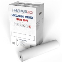 IMBALLAGGI 2000 18 2 MASSAGE FITTED MEDICAL PAPER ROLL - 75m Length - 60cm Height - Pack of 6