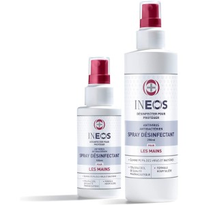 INEOS Hygienics - Spray Désinfectant (250 ml) - Antibactériens Mains, à Base d'Alcool - Qualité Hospitalière, Efficace contre 99,9% des Virus et des Bactéries